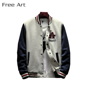 Patchwork Appliques Casual Baseball Uniform Coat Male Jaqueta Masculino Bomber Jacket Men Military New Freeshipping Top 2019